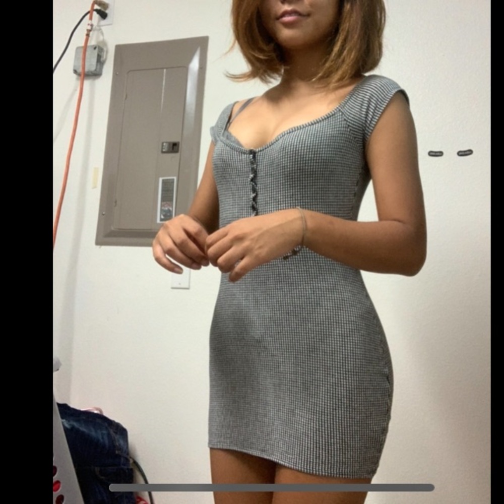 Off the shoulder mini dress